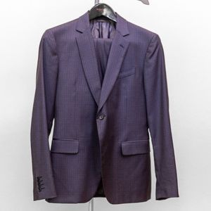 John Varvatos Mens Blue Slim Fit Suit